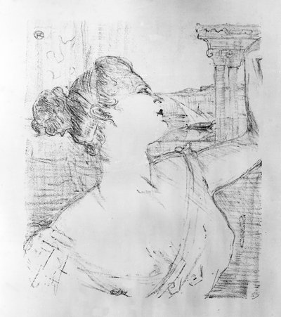 Sibyl Sanderson, 1898 by Henri de Toulouse Lautrec